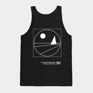 Walk On the Ocean / Minimal Style Graphic Artwork Design Tank Top